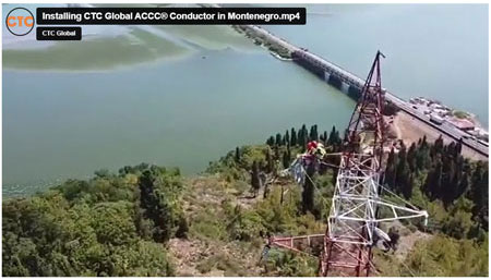 Installing CTC Global ACCC® Conductor in Montenegro