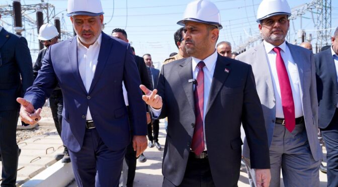 The Minister of Electricity, Ziad Ali Fadel, inaugurates 132 kV power transmission line