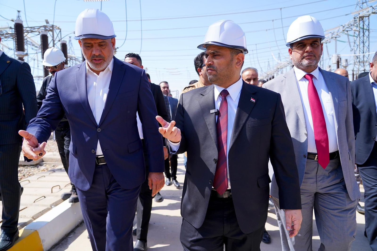 The Minister of Electricity, Ziad Ali Fadel, inaugurates 132 kV power transmission line