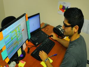 Engineer reviewing ACCC conductor at CTC Global